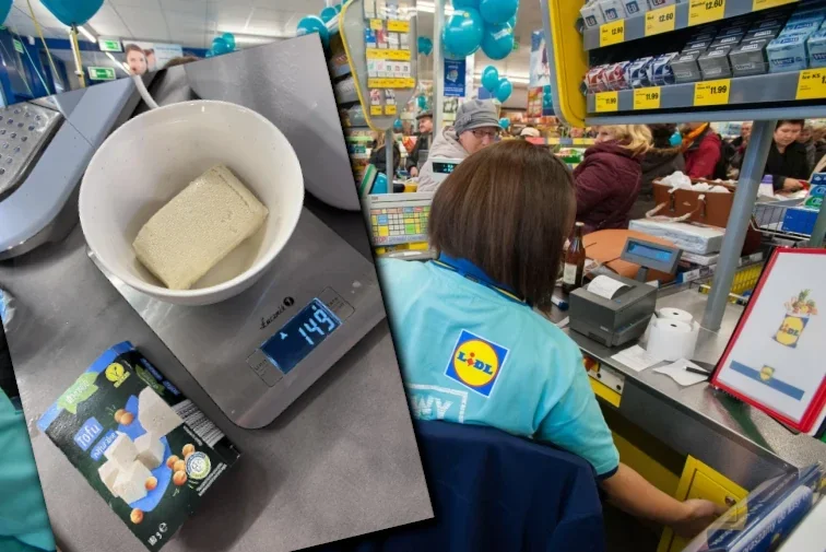 biedronka lidl tofu waga zdjęcia więcej mniej auchan