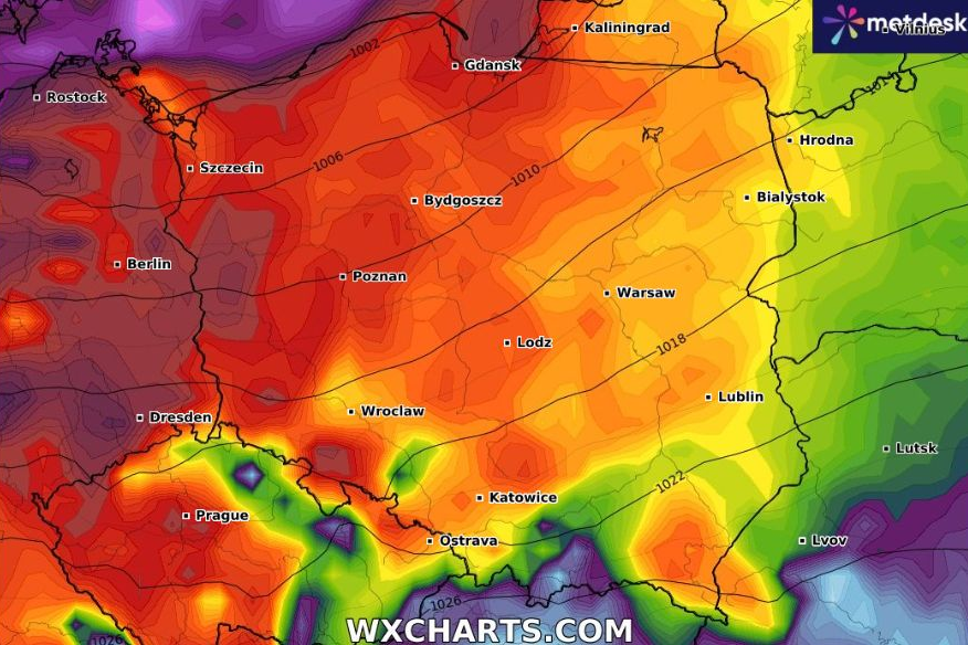 Czeka nas prawdziwa huśtawka temperatur, w nadchodzącym tygodniu spodziewane są też silne wichury.