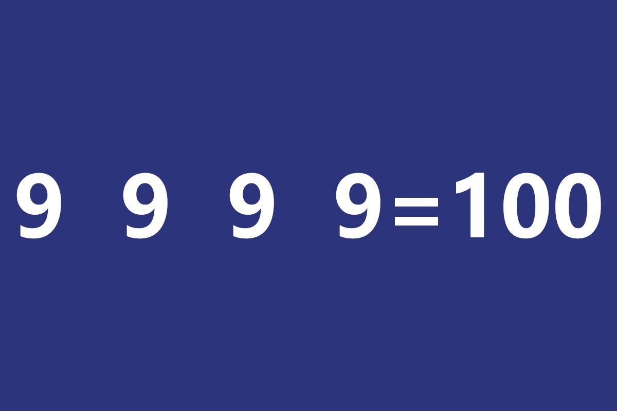 9 9 9 9=100 zagadka matematyka rozwiązania film odpowiedzi 9 9 9 9=100 zagadka matematyka rozwiązania film odpowiedzi