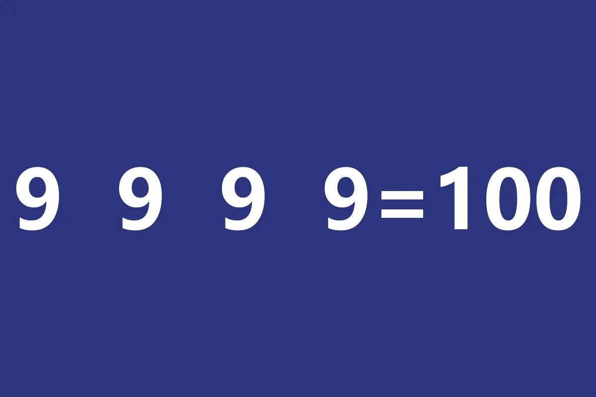 9 9 9 9=100 zagadka matematyka rozwiązania film odpowiedzi