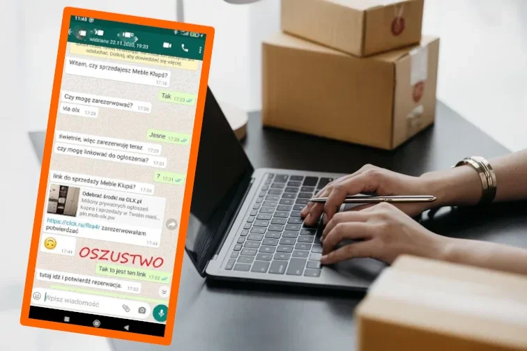 oszustwo olx sprzedawcy kradzież whatsapp metoda policja poradnik
