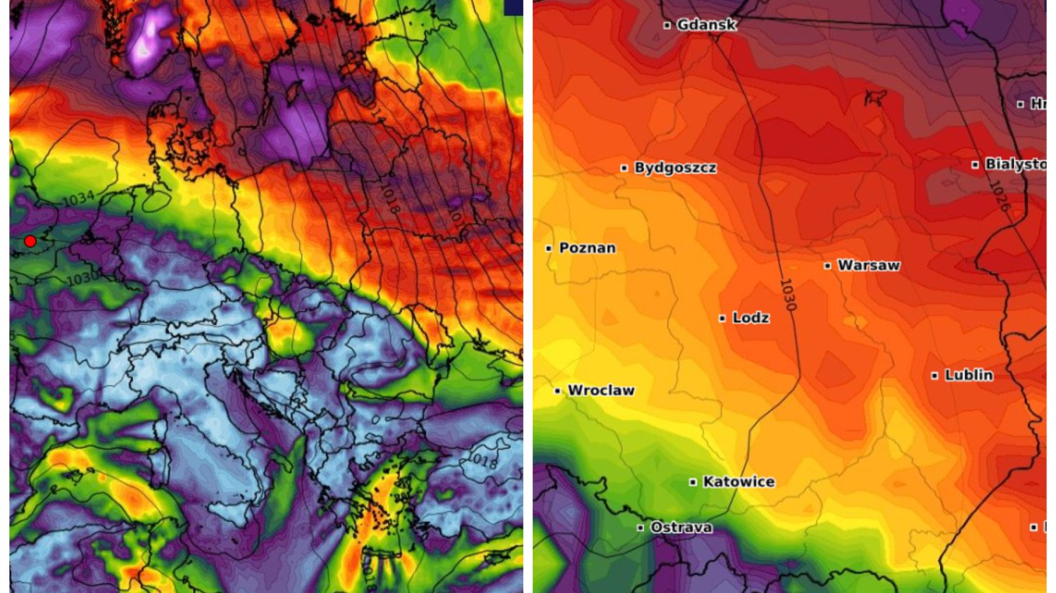 Pogoda nie będzie stabilna w długi weekend z Wszystkich Świętych.  Przez Polskę przejdzie wichura.