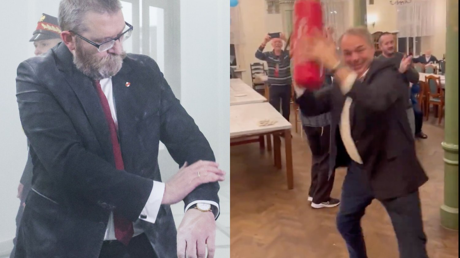 Grzegorz Braun biegał po sejmie z gaśnicą. Kpi z niego gmina żydowska