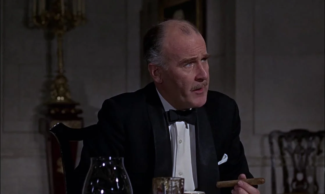 Richard Vernon w filmie "James Bond" Goldfinger" Richard Vernon w filmie "James Bond" Goldfinger"
