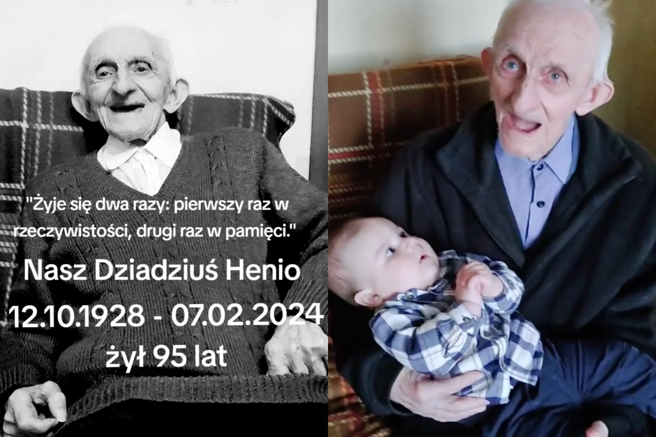 Dziadek Henryk z TikToka nie żyje. 95-latek nagrywał filmy z wnuczką
