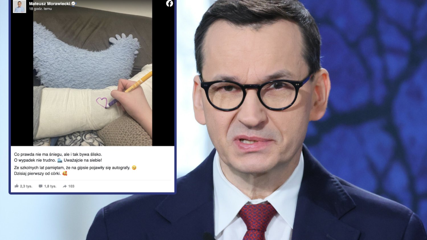 Mateusz Morawiecki złamał nogę. Wiadomo, w jaki sposób doszło do kontuzji