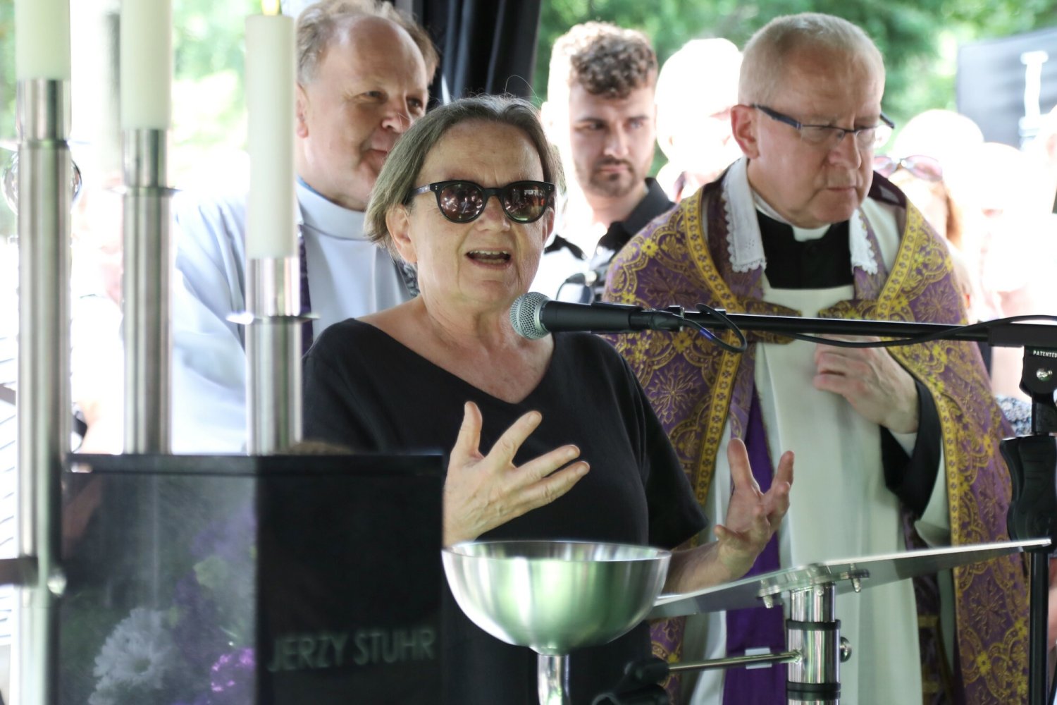 Poruszająca przemowa Agnieszki Holland na pogrzebie Jerzego Stuhra.