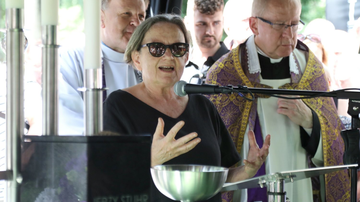 Poruszająca przemowa Agnieszki Holland na pogrzebie Jerzego Stuhra.