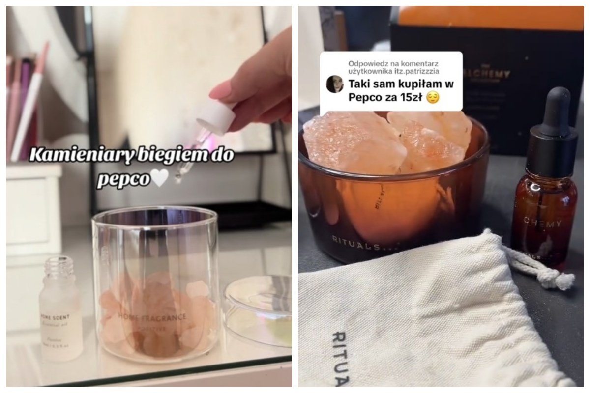 dyfuzor zapachowy z solą kamienną pepco rituals porównanie cena film tiktok