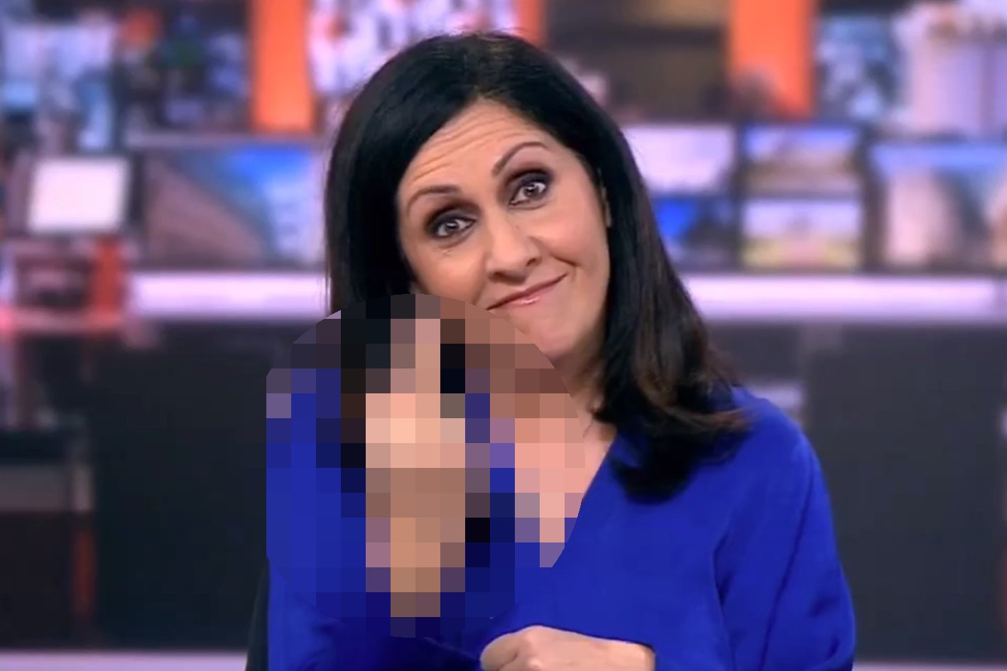 BBC środkowy palec Maryam Moshiri filmik oświadczenie prezenterka wiadomości
