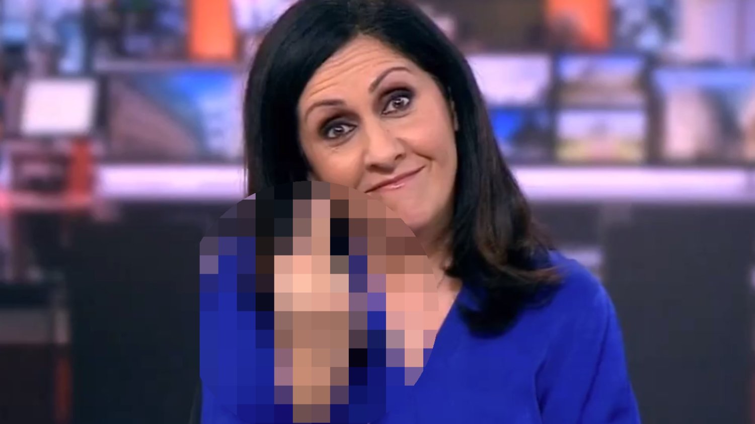 BBC środkowy palec Maryam Moshiri filmik oświadczenie prezenterka wiadomości