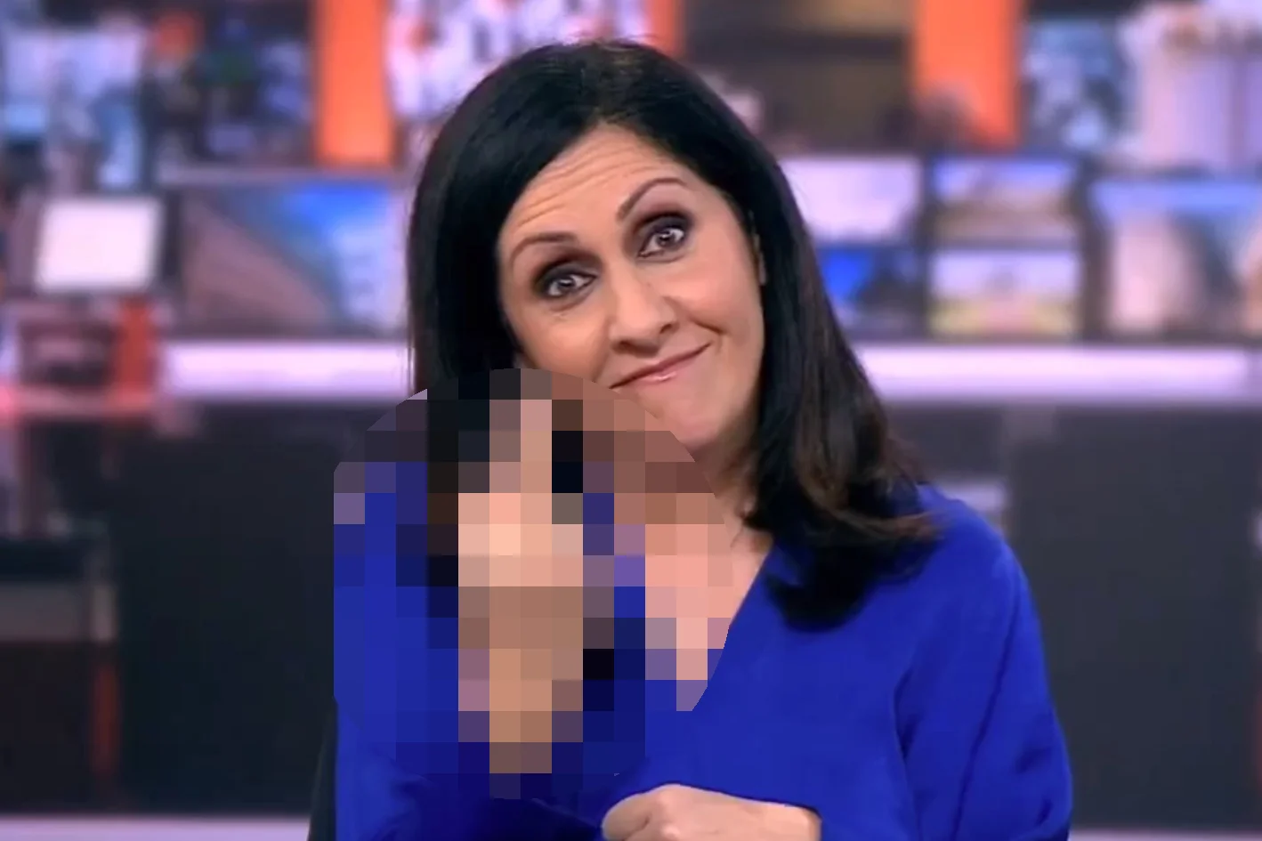 BBC środkowy palec Maryam Moshiri filmik oświadczenie prezenterka wiadomości