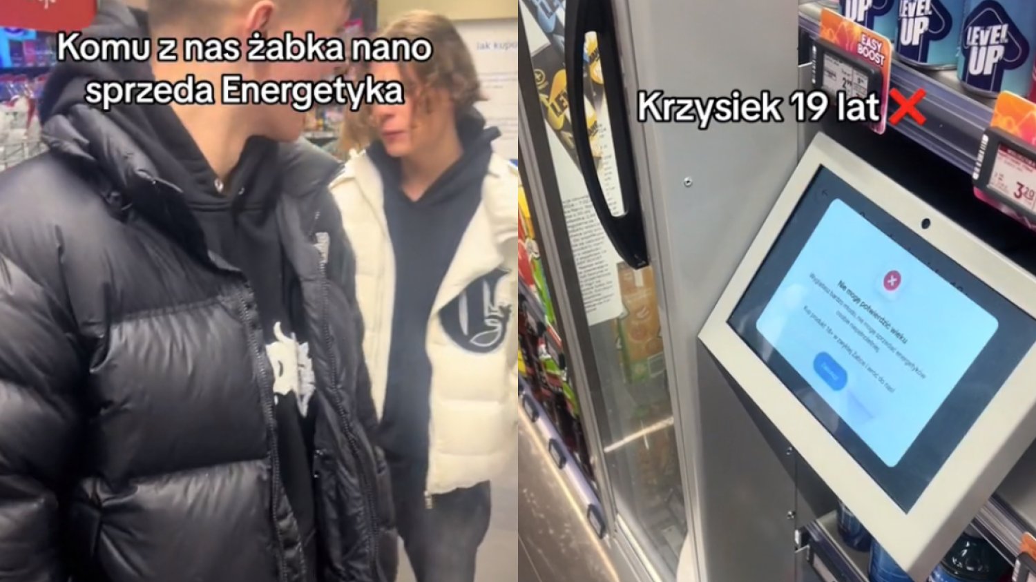 żabka nano skaner twarzy energetyki film wideo tiktok sposób oszukanie systemu żabka nano skaner twarzy energetyki film wideo tiktok sposób oszukanie systemu