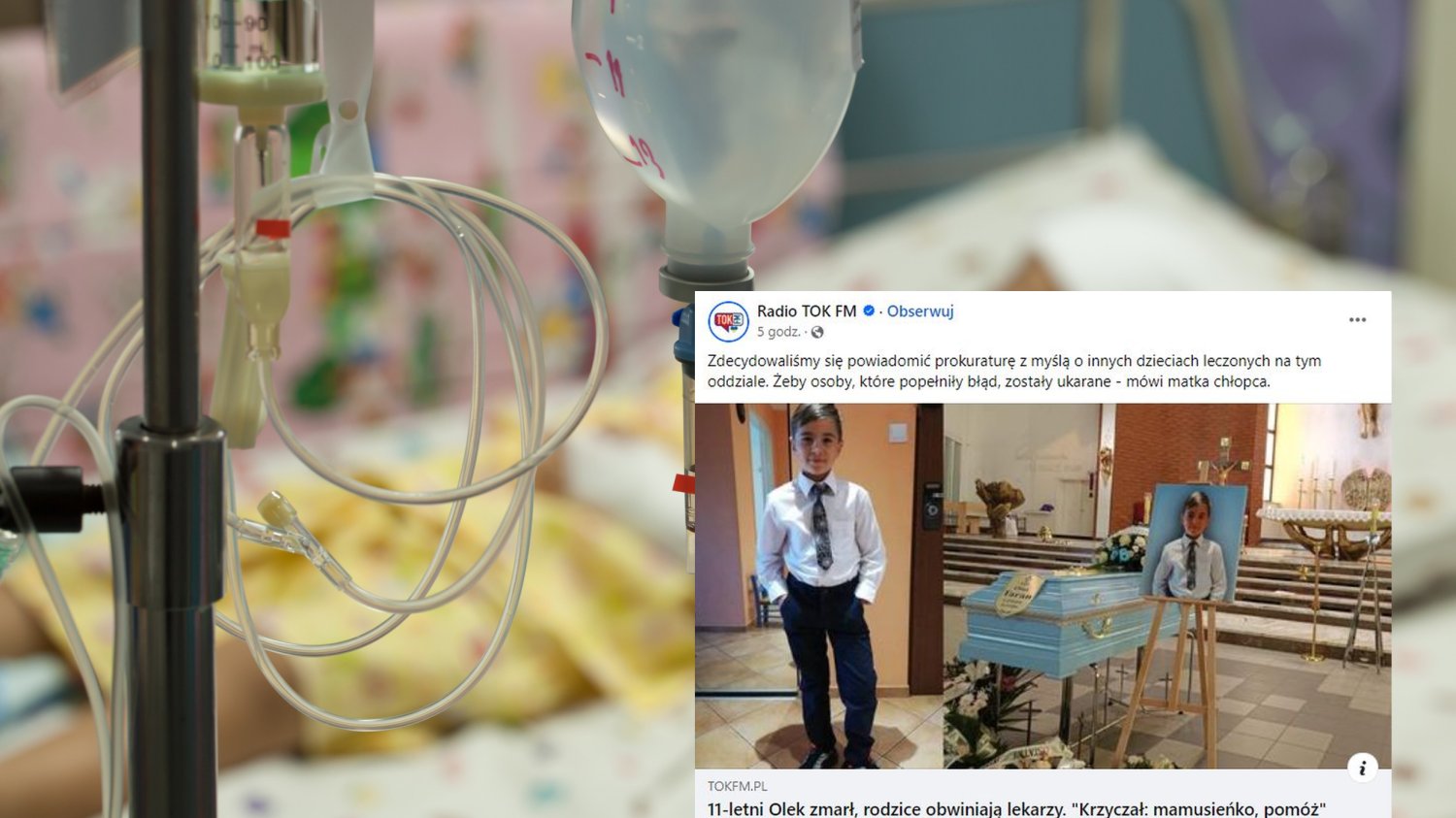 11-letni Olek zmarł na białaczkę. Rodzice wskazują na błąd lekarzy.