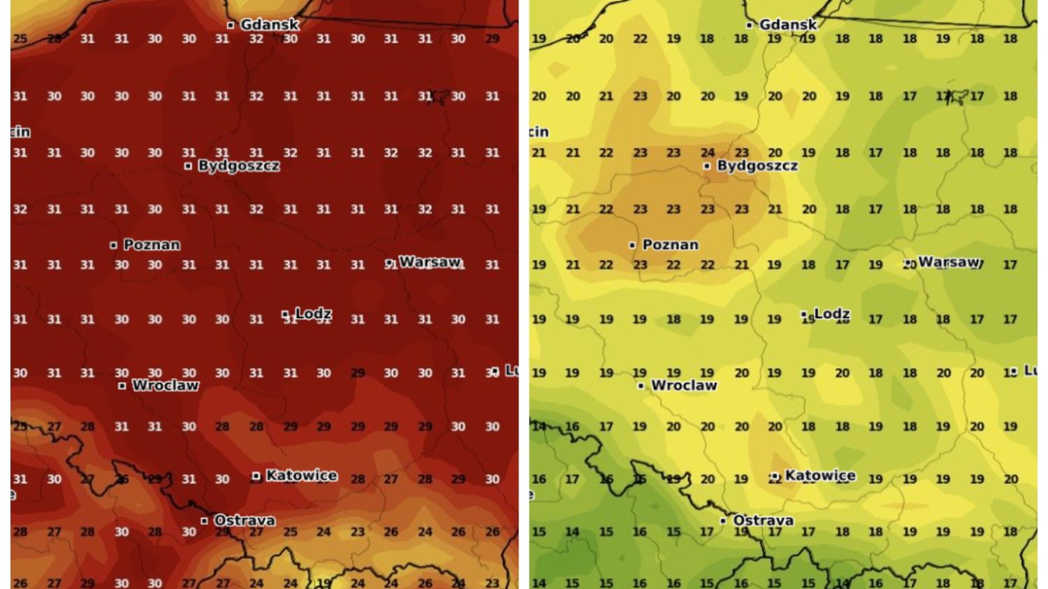 Różnica w temperaturze pomiędzy weekendem a przyszłym tygodniem będzie kolosalna. Serwis Fani Pogody podaje, że dzięki frontowi atmosferycznemu temperatura w kilka godzin może spaść z ponad 30 do około 16 stopni.