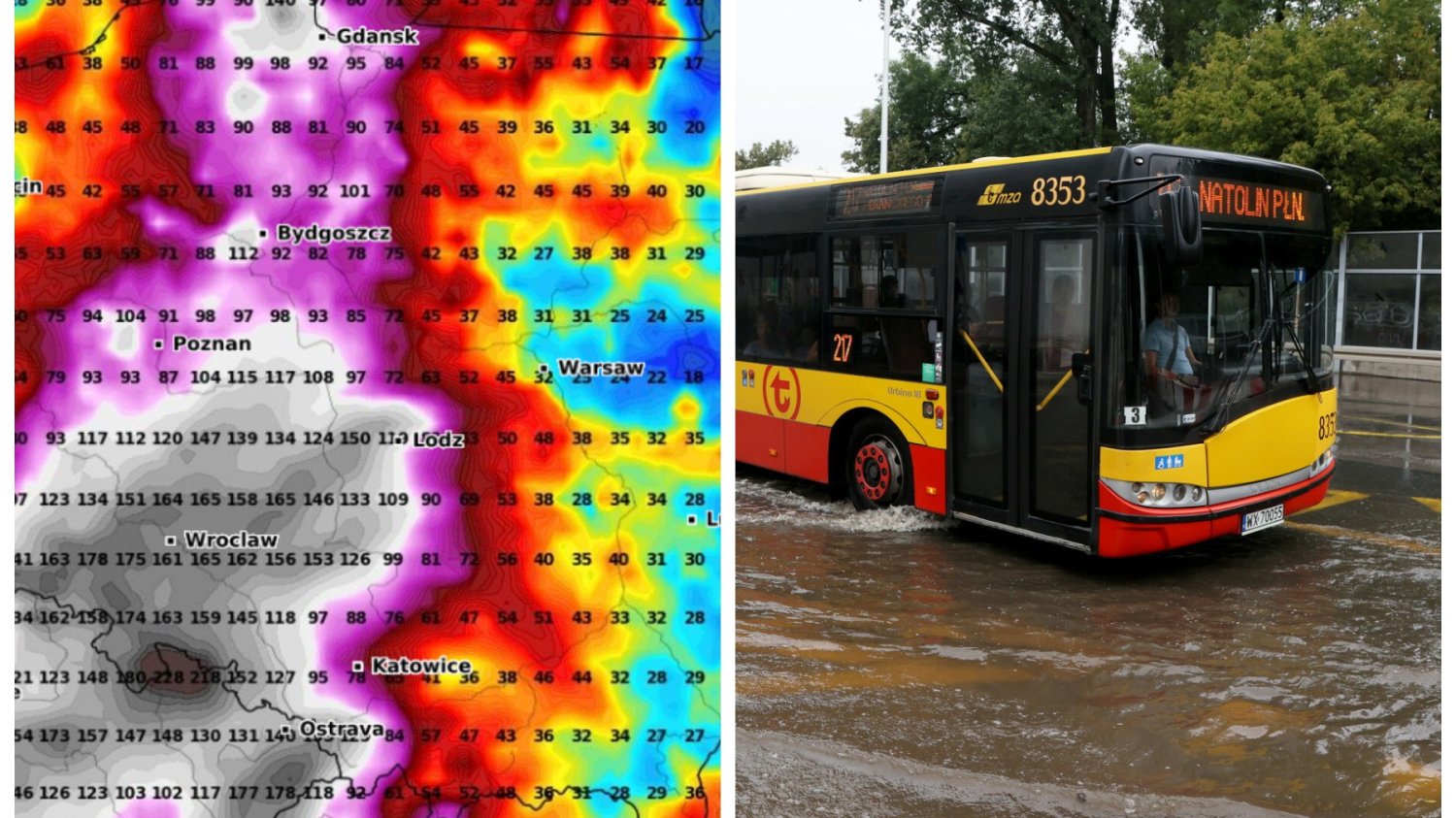 Oto prognoza pogody na weekend. Opady w Polsce mają być obfite.