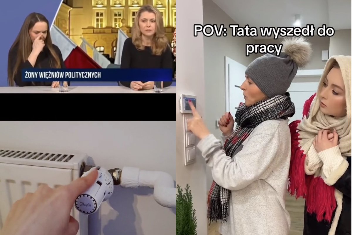 tiktok roma wąsik parodia ciepło filmiki mariusz kamiński maciej wąsik kaloryfer