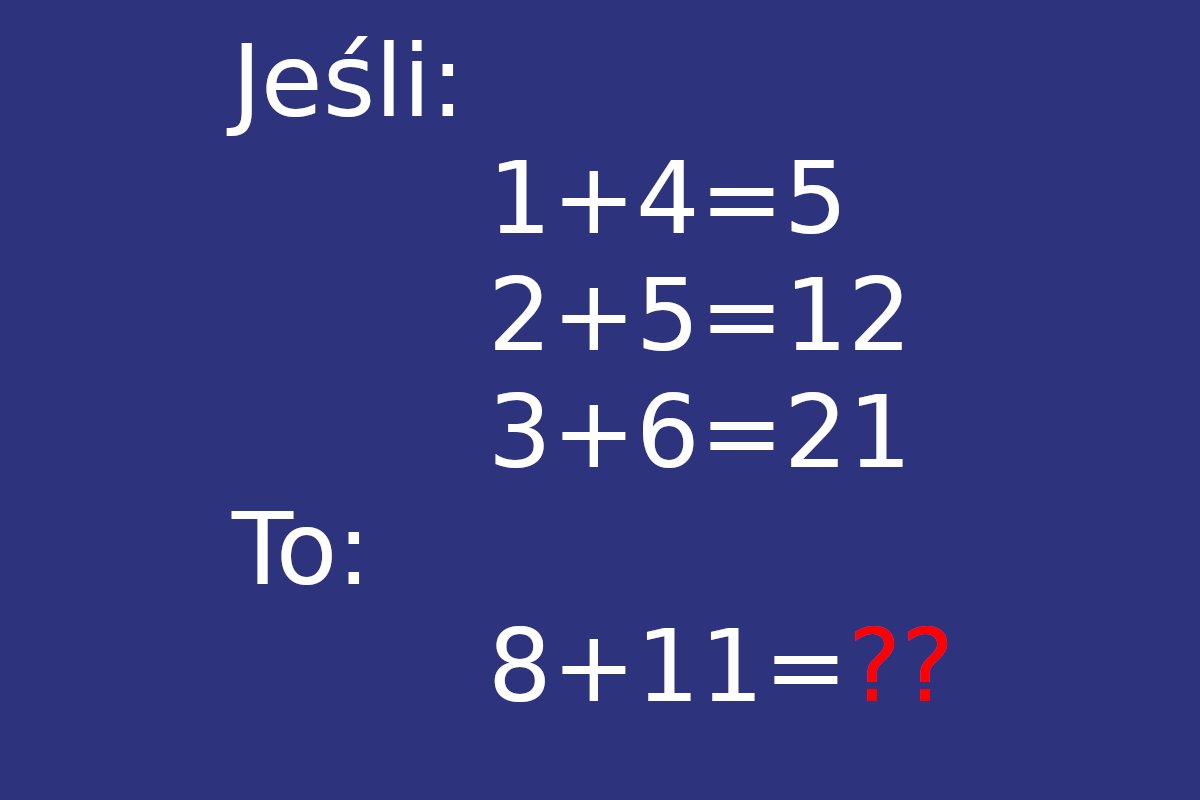 zagadka matematyka rozwiązanie