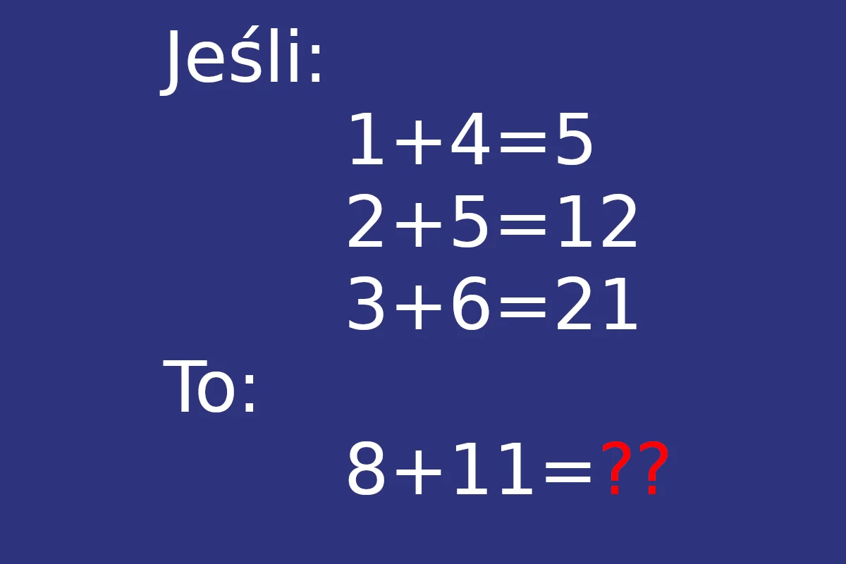 zagadka matematyka rozwiązanie