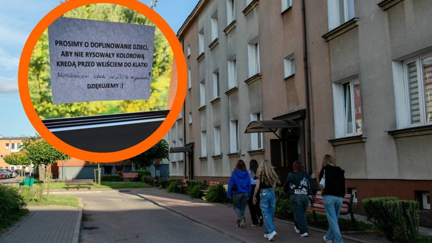 Sąsiedzi oburzyli się na dzieci. Powiesili na drzwiach kuriozalną kartkę