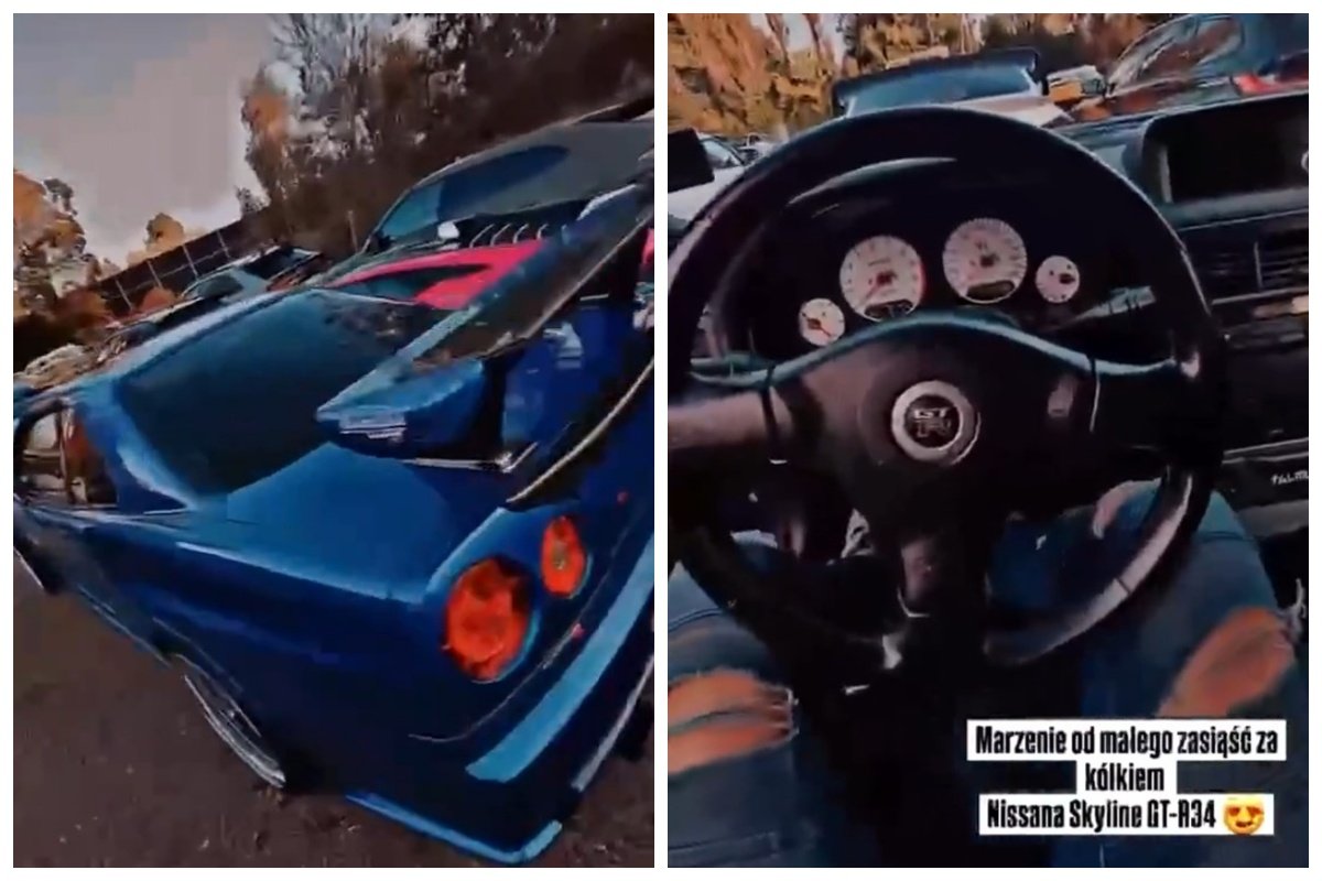 budda youtuber zatrzymanie samochody parking film wideo