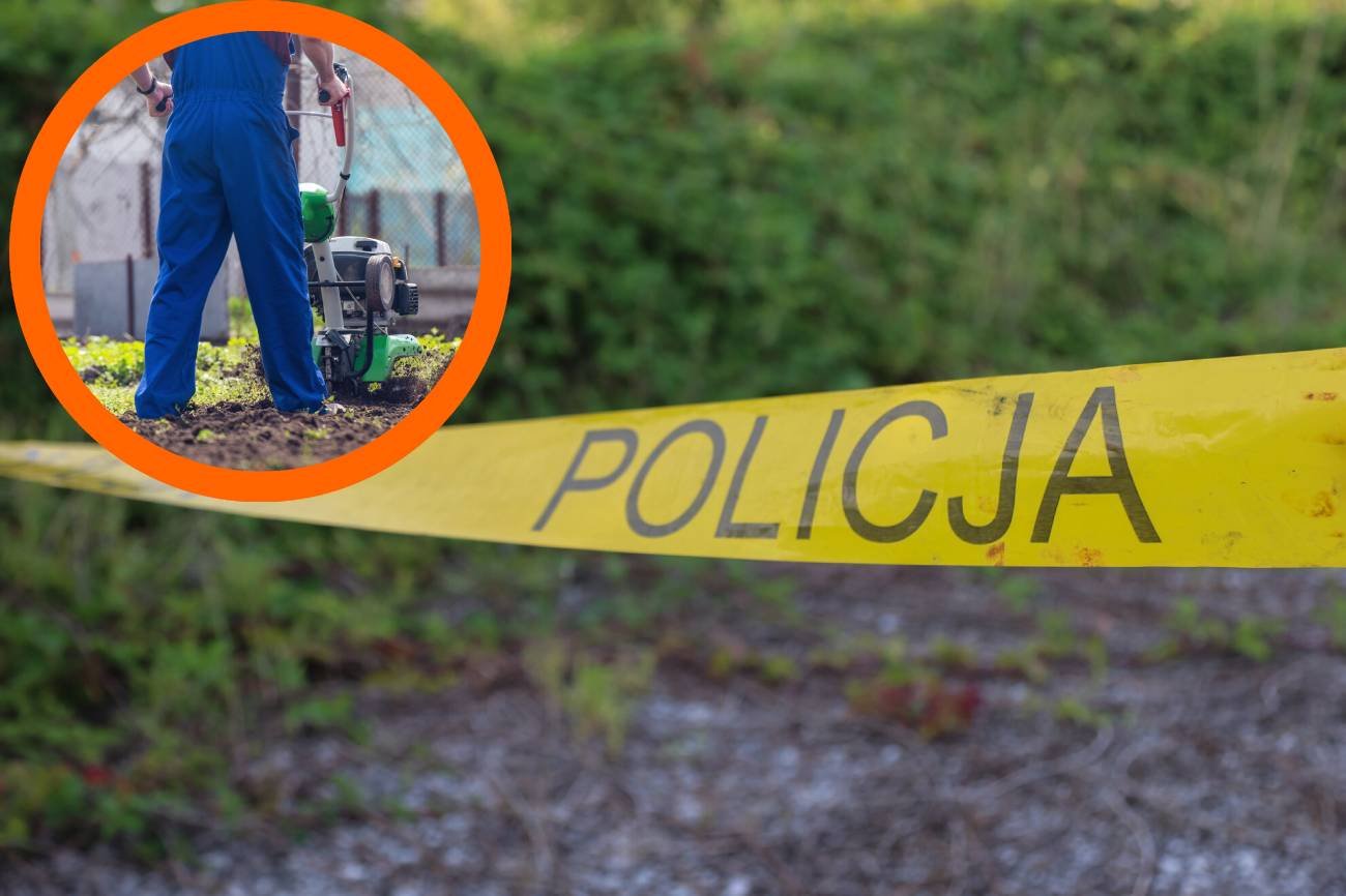 Mężczyzna wykrwawił się na śmierć. Wykonywał pracę we własnym ogrodzie